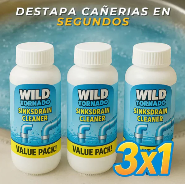 Destapa Cañerías Express 3x1 (110gr c/u) + Envío Gratis✅