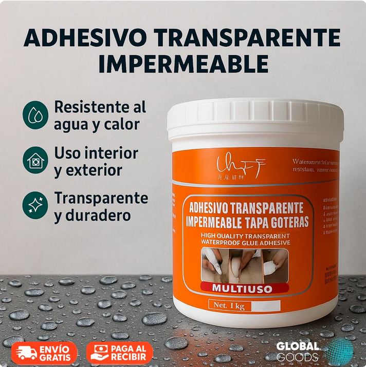 Sellador EverQueen ™ 1kg + Brocha de Regalo | Sella Goteras y Filtraciones al Instante
